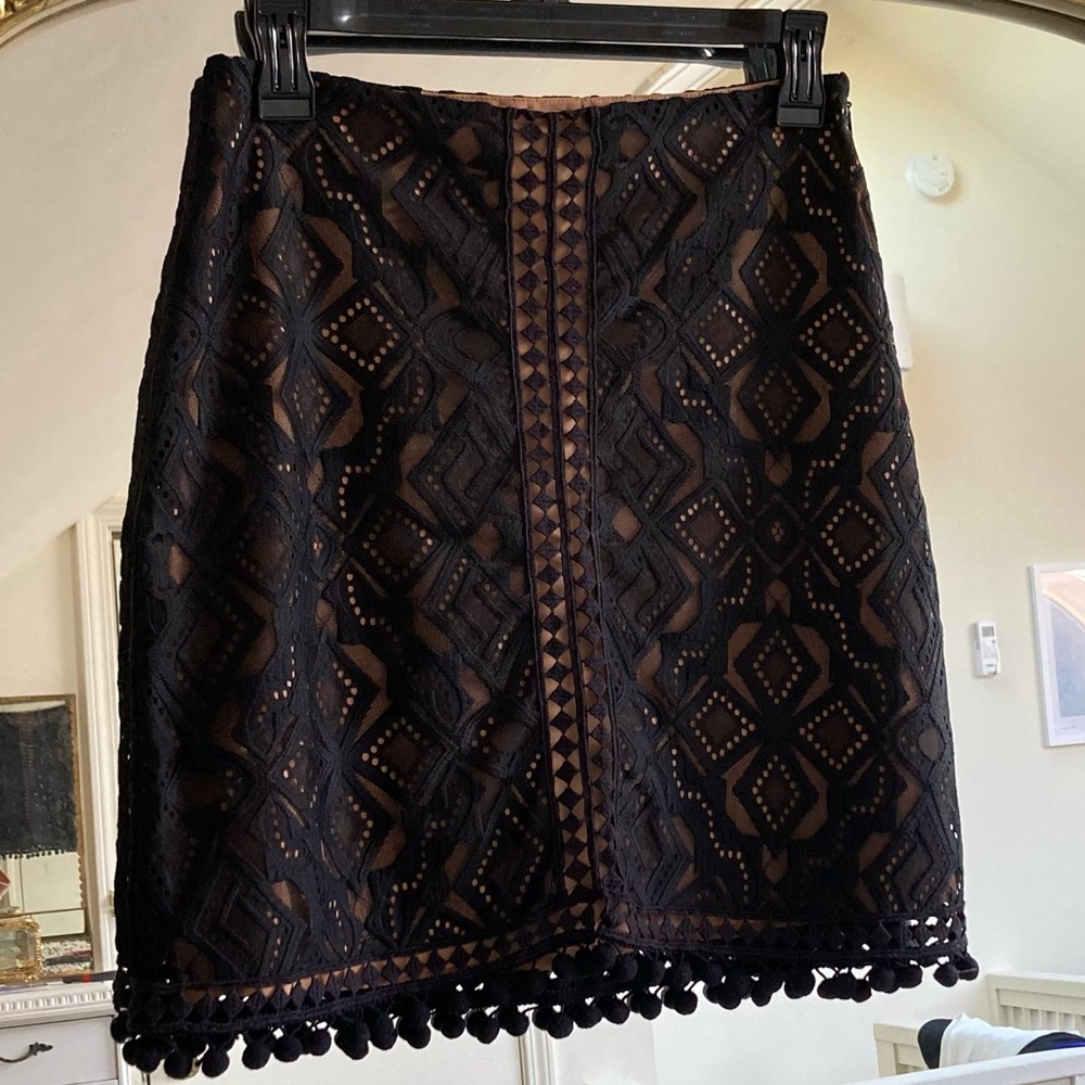 FOR LOVE AND LEMONS Florence Mini Skirt - Y2K - Embroidered Party Skirt - Picture 8 of 13